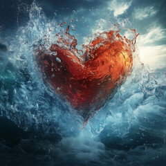 Fototapeta premium Heart of water - @onlinework (relaxed)