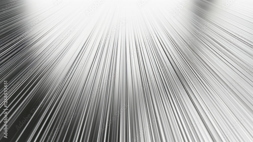 Poster sleek metallic lines create dynamic sense of motion and energy, showcasing modern and abstract desig