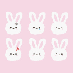 Cute Bunny Character Cartoon