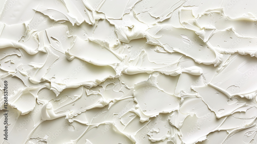 Poster smooth white paint texture with layered strokes and patterns, creating abstract background. ideal fo