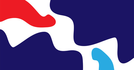 Vector abstract colorful flowing wave lines isolated on white background.