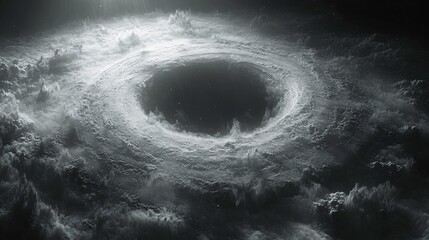 Fototapeta premium Dreamy Depiction of Saturn Surrounded by Ethereal Swirls and Clouds in a Cosmic Landscape