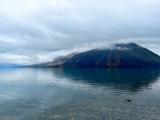 Very scenic view of Lake Ohau, New Zealand 2023b Feb.23