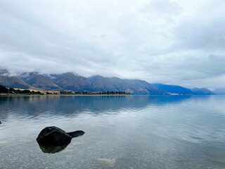 Very scenic view of Lake Ohau, New Zealand 2023b Feb.23