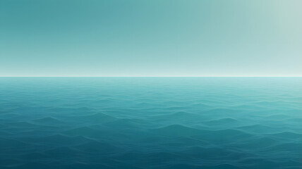 Obraz premium Blue Sea and Sky with Waves and Sunlight