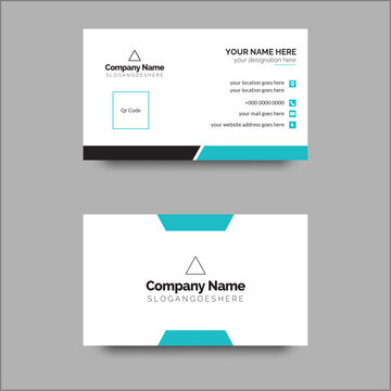 corporate business Card . newest trendy creative corporate multipurpose minimal official business Card with creative corporate trendy geometric shape template print design
