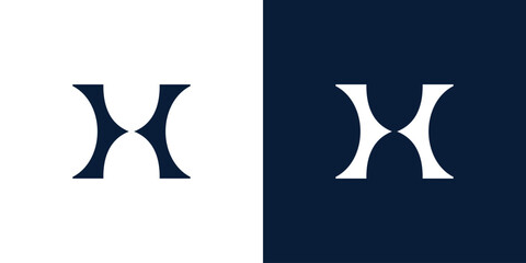 Letter H modern logo design monogram icon business
