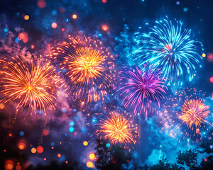 beautiful Fireworks Celebration