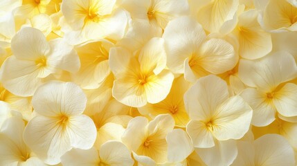 Fototapeta premium Delicate white flowers with yellow centers, a stunning bouquet for spring