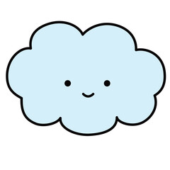 かわいい顔の雲