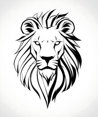 lion head vector