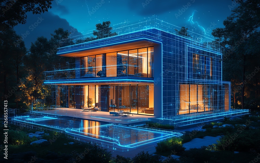 Poster building a smart house with ai and iot
