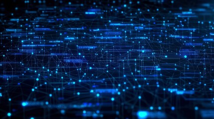 Abstract Network Data Flow Digital Connections and Information Highway