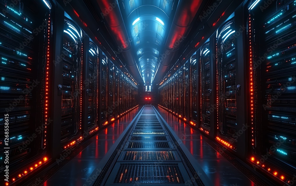 Poster hybrid cloud network with serverless technology