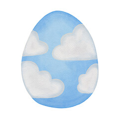 easter egg watercolor painting