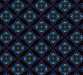 A seamless vector pattern of blue flowers, editable and vibrant, perfect for stickers, prints, mockups, and wall decals, offering a refreshing, floral design.