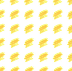 An editable seamless pattern featuring soft pastel yellow crayon strokes, ideal for stickers, prints, mockups, and wall decals, offering a lively, hand-drawn aesthetic.