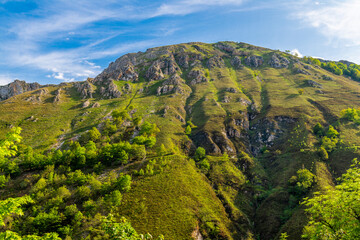 Fototapeta premium Covadonga, a parish in the municipality of Cangas de Onis, in the Principality of Asturias