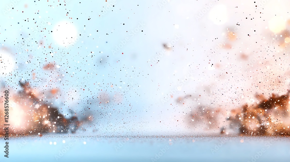 Aufkleber abstract explosion background with particles and light effects, vibrant and dynamic composition for 