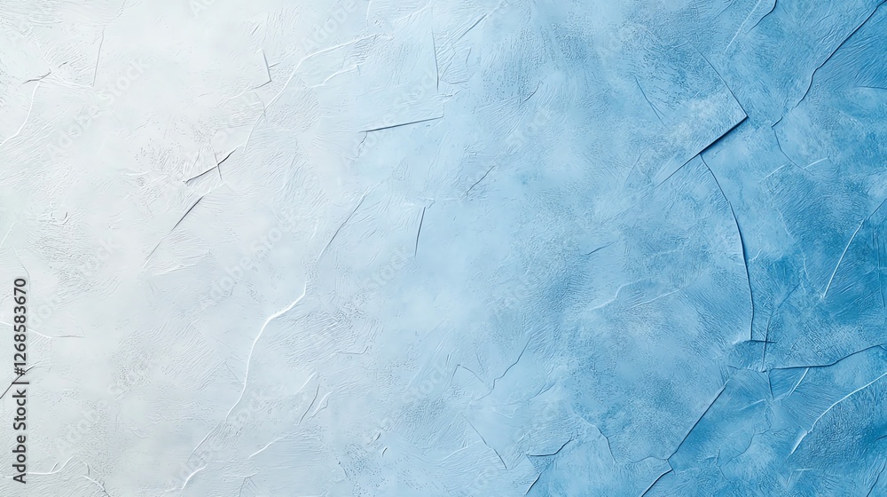 Poster abstract textured blue and white gradient background with soft brush strokes and subtle curved lines