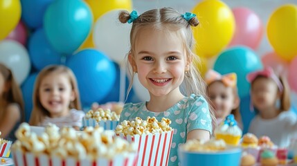 Joyful Birthday Celebration with Kids and Treats