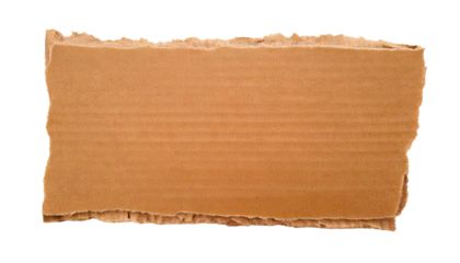 破れた段ボール　自然な風合いと質感　PNG