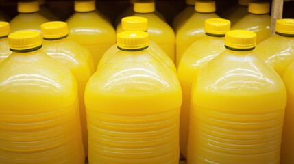 Refreshing Yellow Beverage Bottles for Your Thirst
