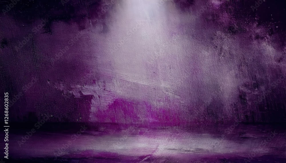 Leinwandbilder dramatic purple textured background with light rays creating soft gradient, ideal for creative desig