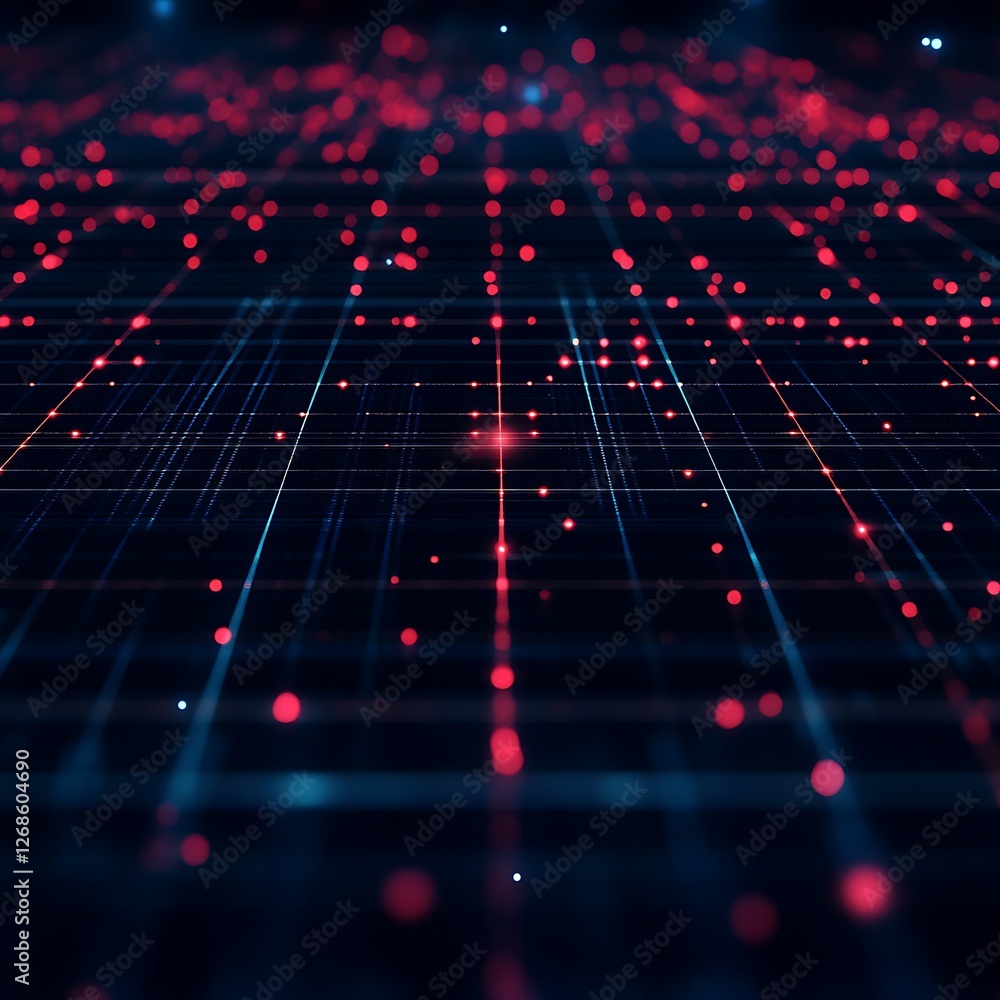 Aufkleber abstract digital technology background. network connection concept.
