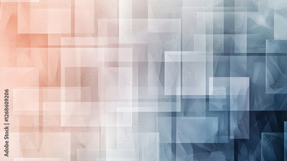Poster modern abstract background with geometric shapes and pastel color gradient