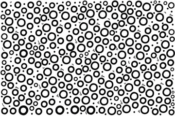 Black circle dot vector image on white background Images for background design Images for graphic design