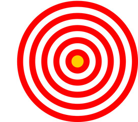 Blank dartboard vector without darts