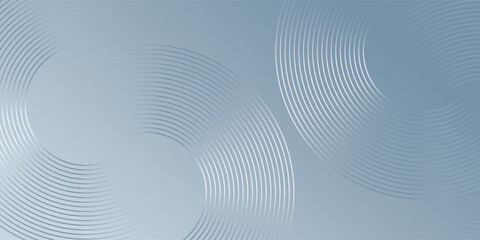 Fototapeta premium Abstract hexagon lines on gray background. Geometric stripe line art design modern