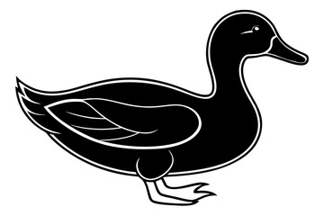 duck  silhouette vector