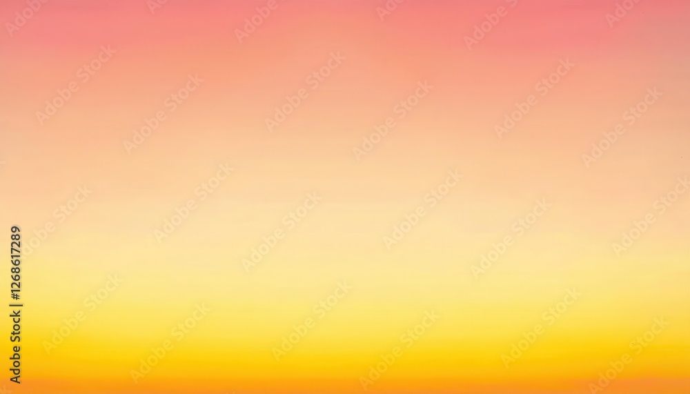Poster smooth gradient of yellow and pink tones with soft color transition, suitable for background or mini