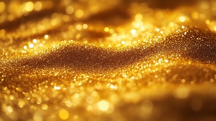 Obraz premium Golden Glitter Texture Sparkling Background