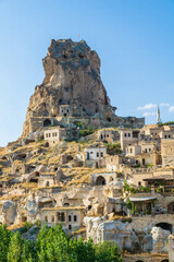 Fototapeta premium Ortahisar ancient village in Cappadocia, Turkey