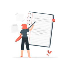 Notebook Flat Illustrations