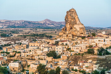 Ortahisar ancient village in Cappadocia, Turkey