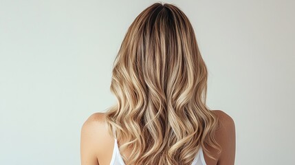 Fototapeta premium long hair isolated