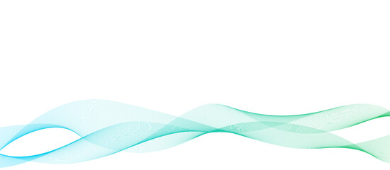 ウェーブ・曲線のベクターイラスト背景 水色 グリーン シンプル 波 