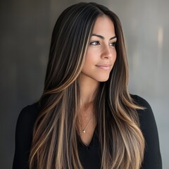 Fototapeta premium woman with long hair
