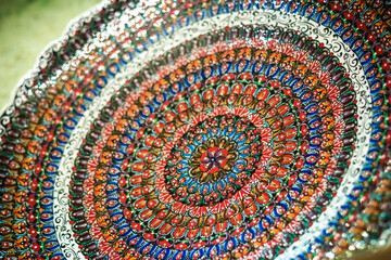 Decorated ceramic plate in Cappadocia, Turkey
