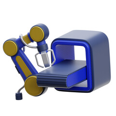 INDUSTRIAL ROBOT 3D icon