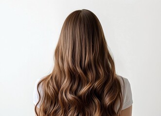 Naklejka premium woman with long hair