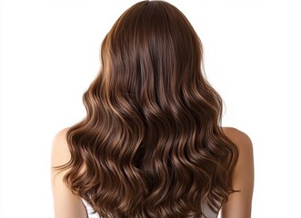 Naklejka premium long hair isolated