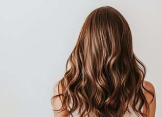 Naklejka premium woman with long hair