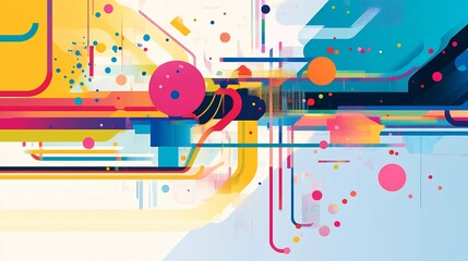 Abstract depiction showcasing segmentation and targeting workflows for global campaigns focusing on personalized messaging