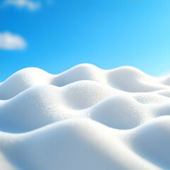 Obraz premium White Snowy Hills Under a Bright Blue Sky