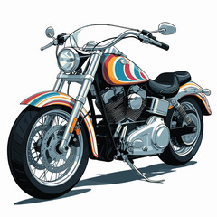 motorbike vector for graphic design